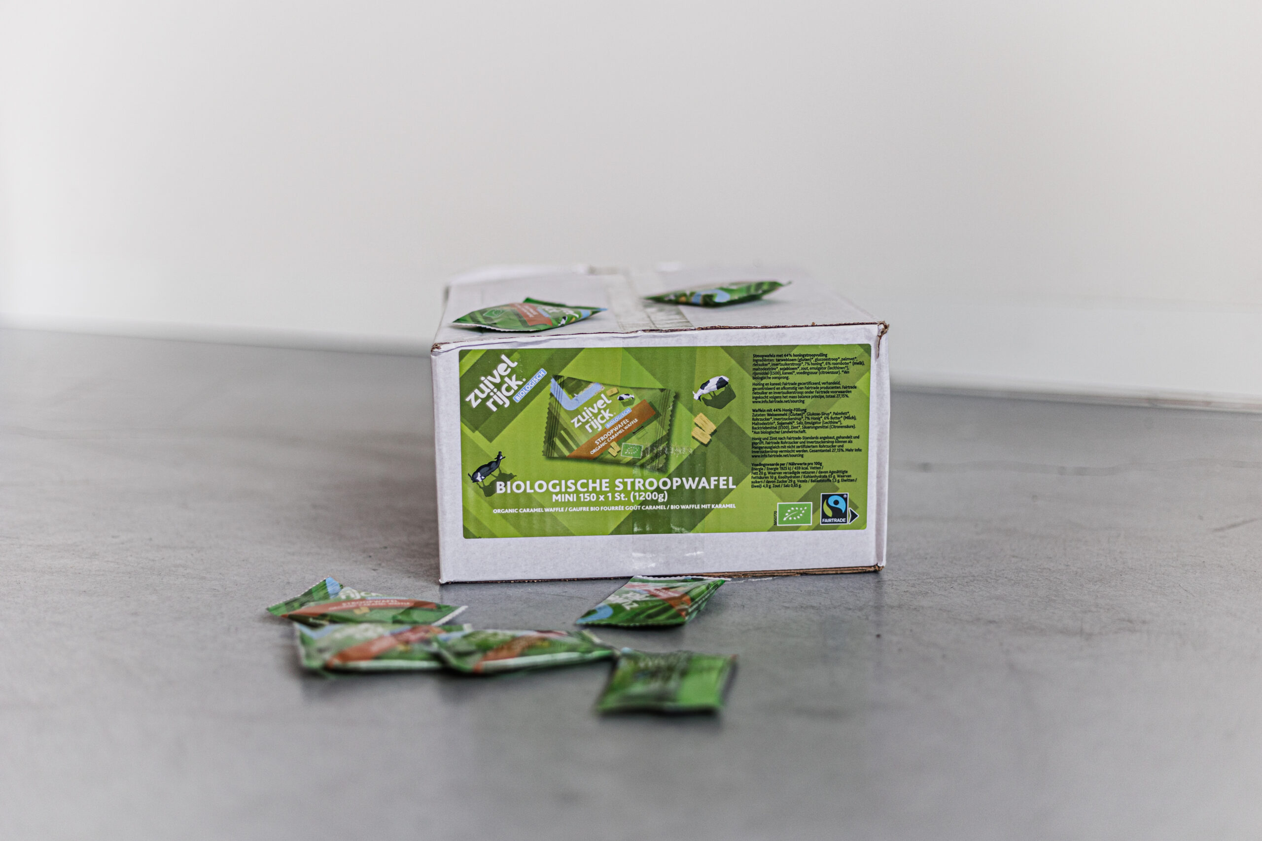 Biologische fairtrade stroopwafels – 150 x 8 gram